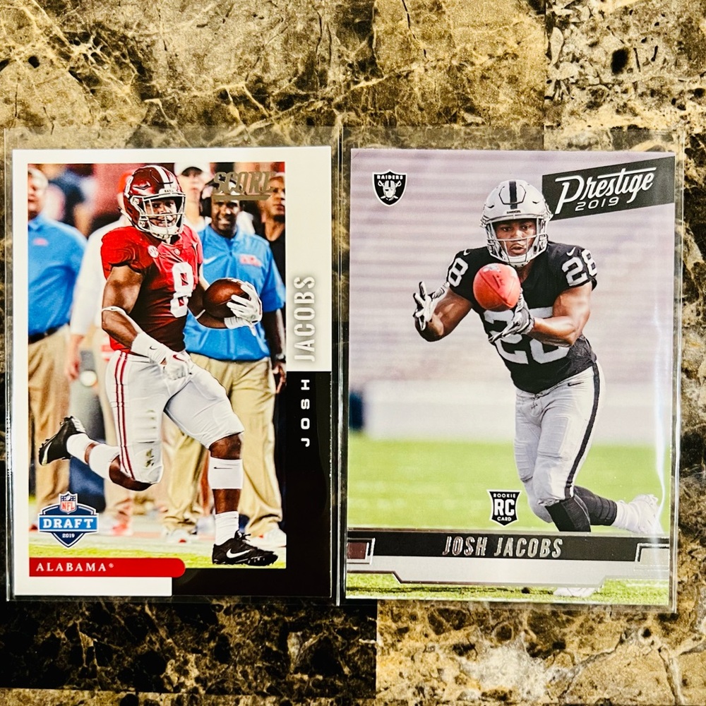 JOSH JACOBS ROOKIE CARD LOT RAIDERS NFL